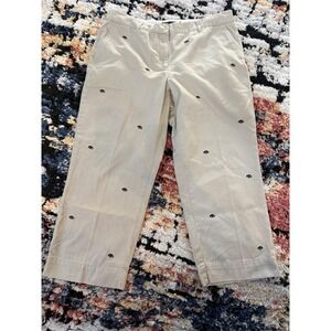 Colony Sportswear Iowa Hawkeyes Embroidered Khaki Chino Pants Womens 14 Tan